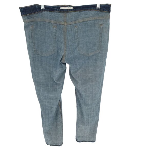 Levi Boyfriend Mid Rise Jeans Dark Blue Wash Classic 32 - Picture 15 of 16